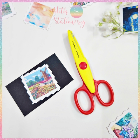[HOTIS] Kéo răng cưa, kéo lượn sóng, kéo cắt giấy thủ công DIY handmade