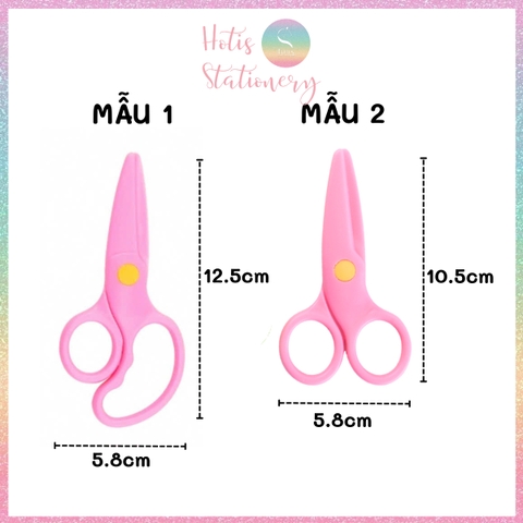 [HOTIS] Kéo cắt giấy thủ công cho bé phát triển kỹ năng, kéo nhựa cho bé tập cắt giấy DIY handmade