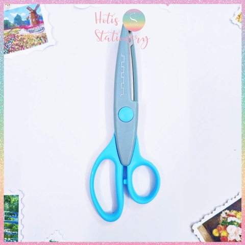 [HOTIS] Kéo răng cưa cắt giấy thủ công DIY handmade kéo lượn sóng quai to nhỏ