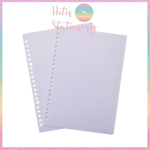 [HOTIS] Set 2 bìa lá nhựa rời A5/ B5/ A4 màu gradient, morandi làm sổ còng, planner