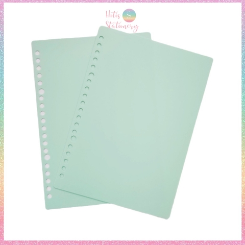 [HOTIS] Set 2 bìa lá nhựa rời A5/ B5/ A4 màu gradient, morandi làm sổ còng, planner
