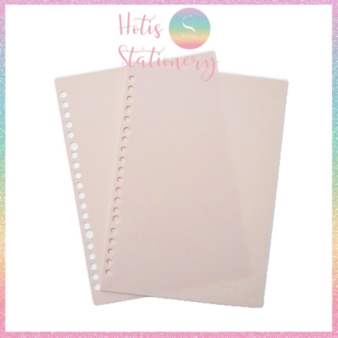 [HOTIS] Set 2 bìa lá nhựa rời A5/ B5/ A4 màu gradient, morandi làm sổ còng, planner