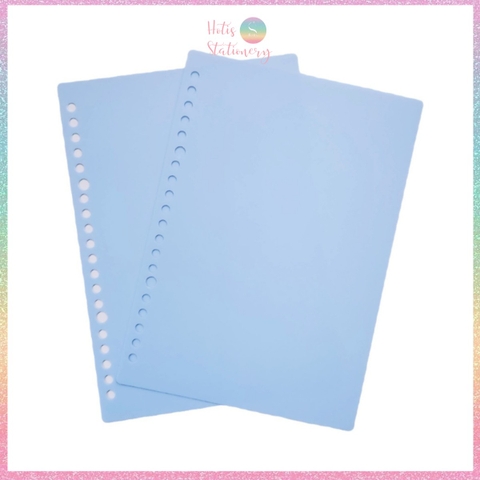 [HOTIS] Set 2 bìa lá nhựa rời A5/ B5/ A4 màu gradient, morandi làm sổ còng, planner