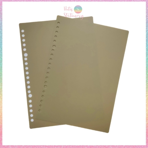 [HOTIS] Set 2 bìa lá nhựa rời A5/ B5/ A4 màu gradient, morandi làm sổ còng, planner