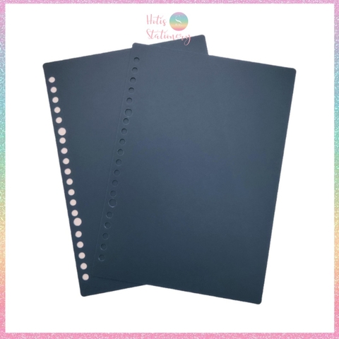 [HOTIS] Set 2 bìa lá nhựa rời A5/ B5/ A4 màu gradient, morandi làm sổ còng, planner