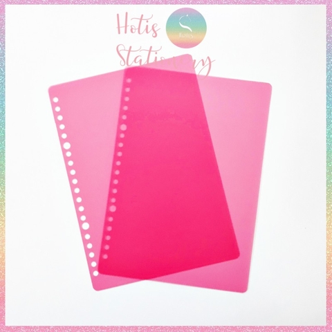 [HOTIS] Set 2 bìa lá nhựa rời A5/ B5/ A4 màu gradient, morandi làm sổ còng, planner