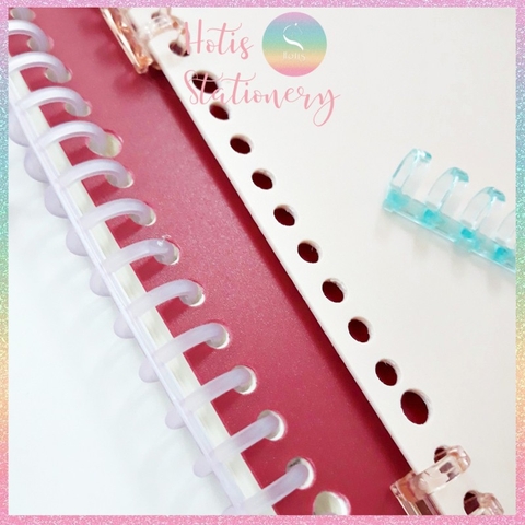[HOTIS] Set 2 bìa lá nhựa rời A5/ B5/ A4 màu gradient, morandi làm sổ còng, planner
