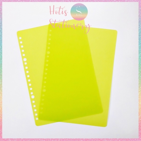 [HOTIS] Set 2 bìa lá nhựa rời A5/ B5/ A4 màu gradient, morandi làm sổ còng, planner