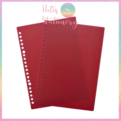 [HOTIS] Set 2 bìa lá nhựa rời A5/ B5/ A4 màu gradient, morandi làm sổ còng, planner
