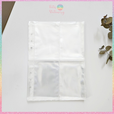 [HOTIS] Sheet meet Bìa lỗ A5 6 lỗ trong suốt đựng hình, sưu tầm card