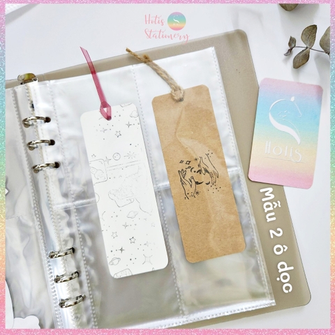 [HOTIS] Sheet meet Bìa lỗ A5 6 lỗ trong suốt đựng hình, sưu tầm card