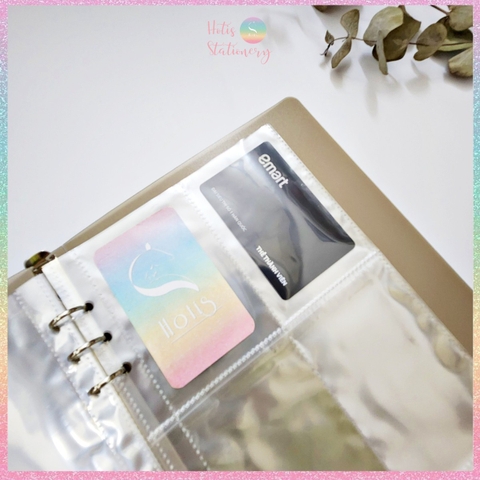 [HOTIS] Sheet meet Bìa lỗ A5 6 lỗ trong suốt đựng hình, sưu tầm card