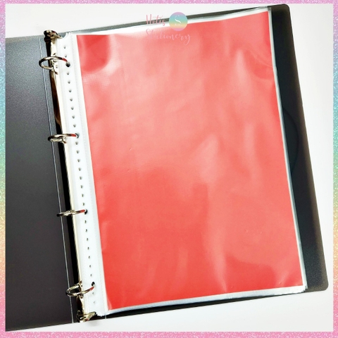 [HOTIS] Set 20 Bìa lá lỗ rời trong suốt KW-triO gắn bìa còng binder A4/ B5 - Không bao gồm bìa cứng