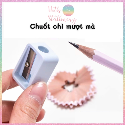 [HOTIS] Chuốt chì Deli, gọt bút chì mini màu pastel siêu xinh, kiểu dáng đơn giản