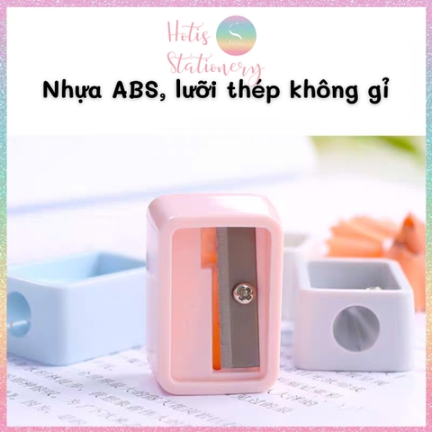 [HOTIS] Chuốt chì Deli, gọt bút chì mini màu pastel siêu xinh, kiểu dáng đơn giản