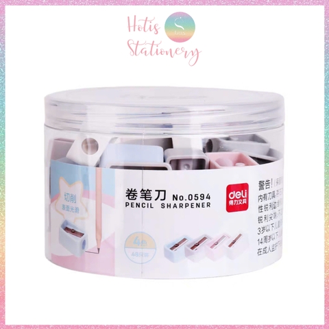 [HOTIS] Chuốt chì Deli, gọt bút chì mini màu pastel siêu xinh, kiểu dáng đơn giản