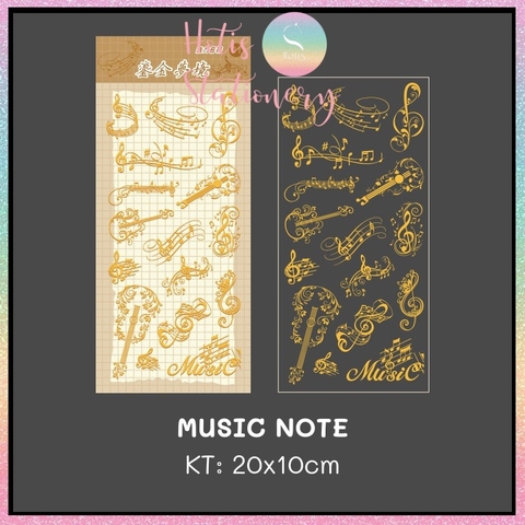 [HOTIS] Twinkle sticker vintage, nhãn dán ánh vàng lấp lánh, phong cách cổ điển