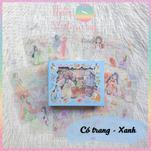 [HOTIS] Hộp 10 tờ Sticker Anime Nhật Hàn Trung trang trí sổ