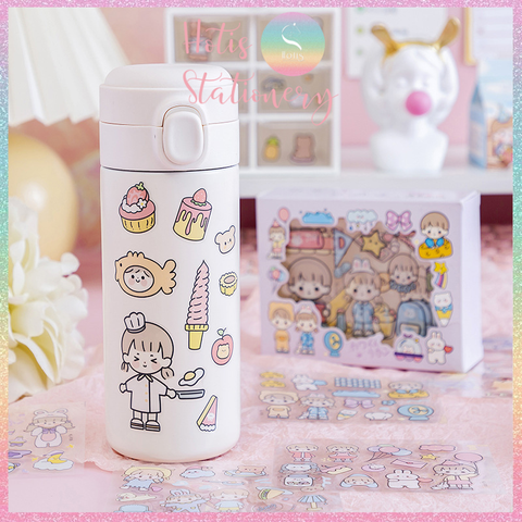 [HOTIS] Hộp 10 tờ Sticker Anime Nhật Hàn Trung trang trí sổ