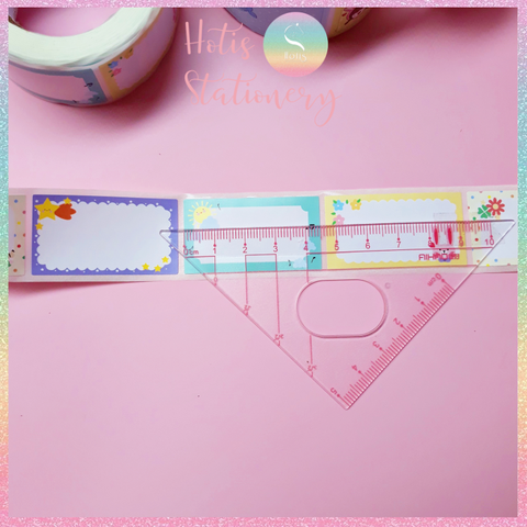 [HOTIS] Cuộn 200-300 tem dán sticker nhãn ghi tên dán sách vở, chai lọ, hộp nhựa