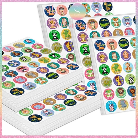 [HOTIS] Sticker khen thưởng Tiếng Anh/ Trung, tem dán thưởng khen ngợi học sinh tiểu học