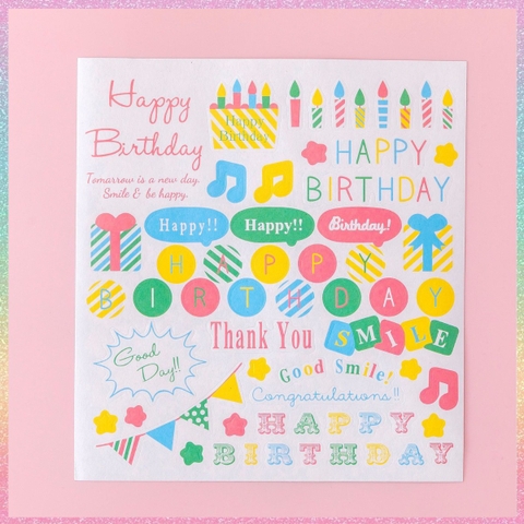 [HOTIS] Sticker nhãn dán chống nước cute phong cách Hàn Quốc