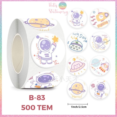 [HOTIS] 500 sticker hình dán hoạt hình Sanrio Star Dew siêu cute trang trí sổ, bàn học, niêm phong túi