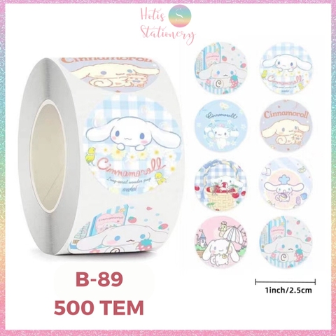 [HOTIS] 500 sticker hình dán hoạt hình Sanrio Star Dew siêu cute trang trí sổ, bàn học, niêm phong túi