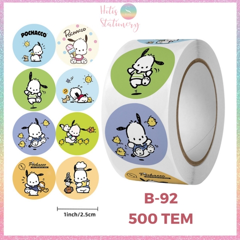 [HOTIS] 500 sticker hình dán hoạt hình Sanrio Star Dew siêu cute trang trí sổ, bàn học, niêm phong túi