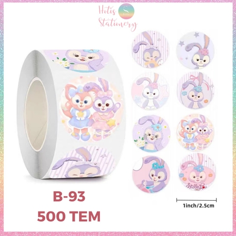 [HOTIS] 500 sticker hình dán hoạt hình Sanrio Star Dew siêu cute trang trí sổ, bàn học, niêm phong túi