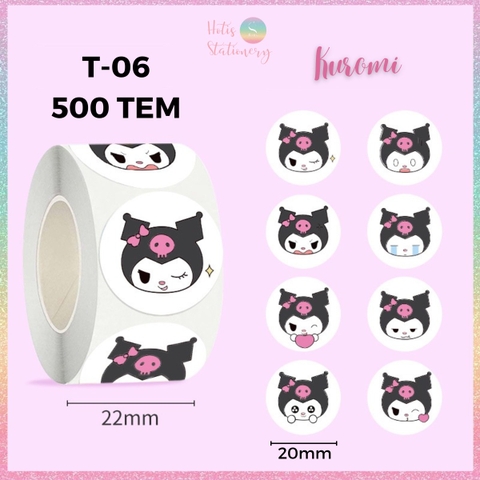 [HOTIS] 500 sticker hình dán hoạt hình Sanrio Star Dew siêu cute trang trí sổ, bàn học, niêm phong túi