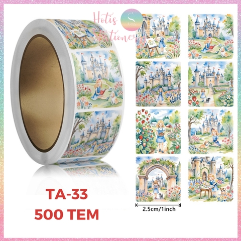 [HOTIS] 500 sticker hình dán hoạt hình Sanrio Star Dew siêu cute trang trí sổ, bàn học, niêm phong túi