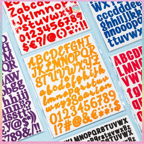[HOTIS] Sticker chữ cái Tiếng Anh alphabet dán trang trí sổ tay, thiệp chúc