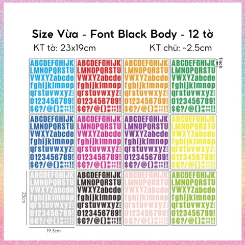 [HOTIS] Sticker chữ cái Tiếng Anh alphabet dán trang trí sổ tay, thiệp chúc