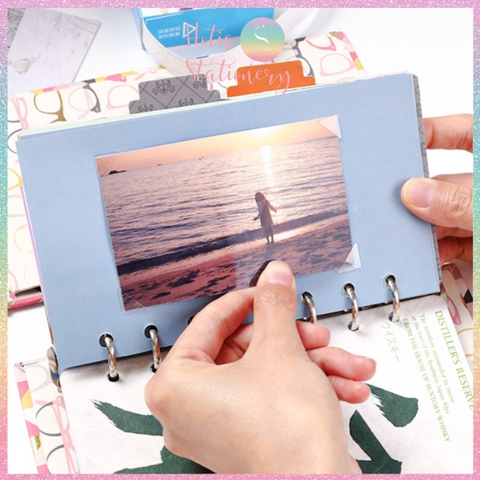 [HOTIS] Sticker dán góc ảnh Photo Corners KW-triO JT-01 miếng dán bảo vệ góc ảnh - Hộp 250 miếng