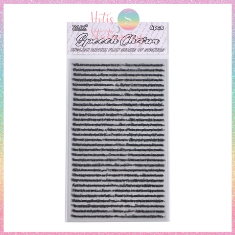 [HOTIS] Set 6 tờ Sticker English Rhythm nền trong suốt, chữ đen trang trí sổ, bullet journal, thiệp, postcard DIY