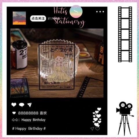 [HOTIS] Set 15 tấm sticker khung ảnh Frame The Future dán trang trí sổ, poster, tranh ảnh, decor photobook