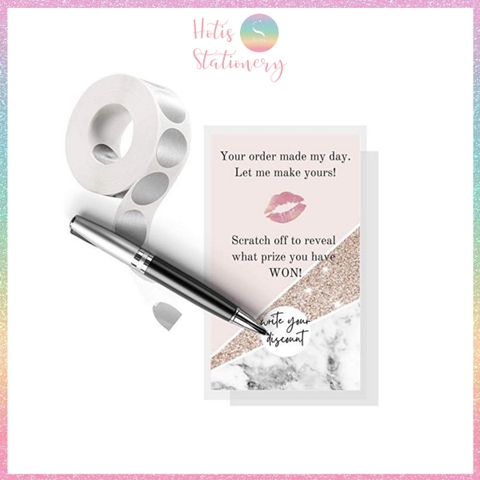 [HOTIS] Tem Dán Cào Tròn 2.5cm Màu Vàng, Bạc - 300 Tem/Cuộn, Che Mã Số, Bảo Mật Thông Tin, Dễ Dán, Dễ Cào