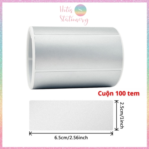 [HOTIS] Tem Dán Cào Tròn 2.5cm Màu Vàng, Bạc - 300 Tem/Cuộn, Che Mã Số, Bảo Mật Thông Tin, Dễ Dán, Dễ Cào