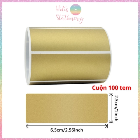 [HOTIS] Tem Dán Cào Tròn 2.5cm Màu Vàng, Bạc - 300 Tem/Cuộn, Che Mã Số, Bảo Mật Thông Tin, Dễ Dán, Dễ Cào