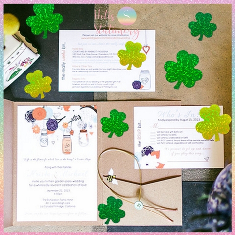 [HOTIS] Cuộn 500 Tem Dán Sticker Cỏ Ba Lá - Size 2.5cm & 3.8cm - Bóc Dán Dễ Dàng, Trang Trí Đẹp Mắt