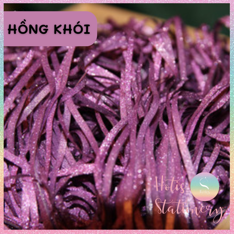 [HOTIS] 15 MÀU - 1KG Giấy rơm kim tuyến giấy rơm nhũ óng ánh lót hộp quà tặng sang trọng cao cấp