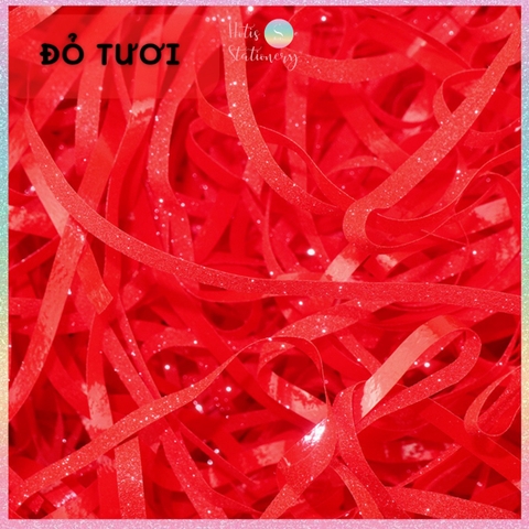 [HOTIS] 3mm - Giấy rơm kim tuyến giấy rơm nhũ sợi 3mm óng ánh lót hộp quà tặng sang trọng cao cấp