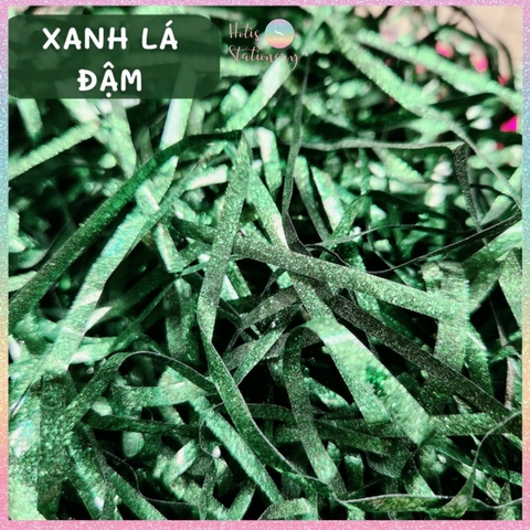 [HOTIS] 15 MÀU - 1KG Giấy rơm kim tuyến giấy rơm nhũ óng ánh lót hộp quà tặng sang trọng cao cấp