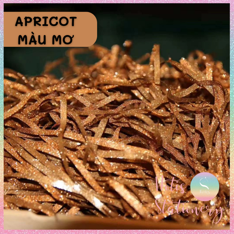 [HOTIS] 15 MÀU - 1KG Giấy rơm kim tuyến giấy rơm nhũ óng ánh lót hộp quà tặng sang trọng cao cấp