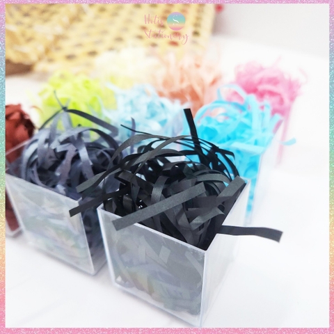 [HOTIS] 1Kg Giấy rơm pastel sợi 3mm giấy vụn lót hộp quà giấy rơm màu pastel ngọt ngào