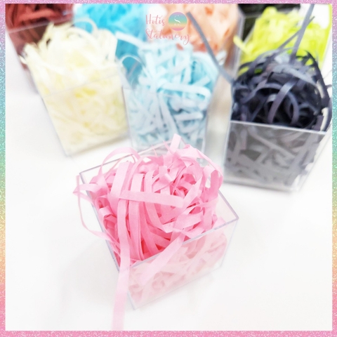 [HOTIS] Giấy rơm 3mm giấy vụn lót hộp quà giấy rơm màu pastel ngọt ngào