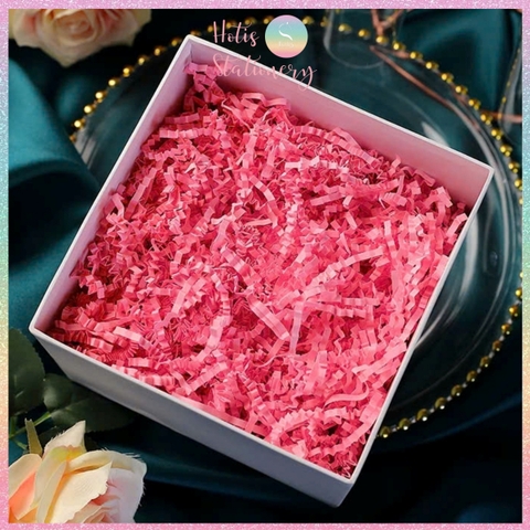[HOTIS] 1kg Giấy rơm nhún pastel sợi 3mm giấy vụn lót hộp quà giấy rơm màu pastel ngọt ngào