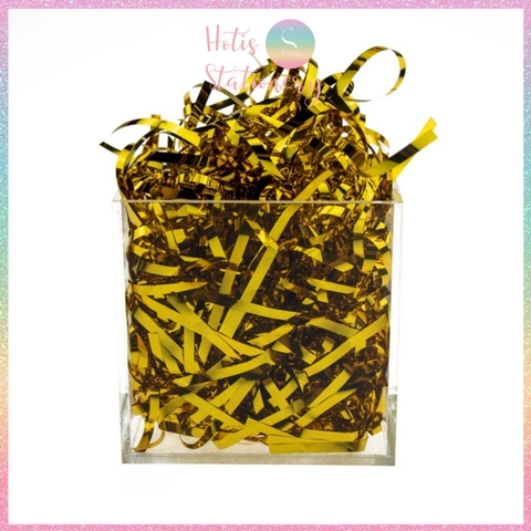 [HOTIS] Giấy rơm bóng sợi 3mm óng ánh trang trí, lót hộp quà, giỏ quà tặng sang trọng cao cấp