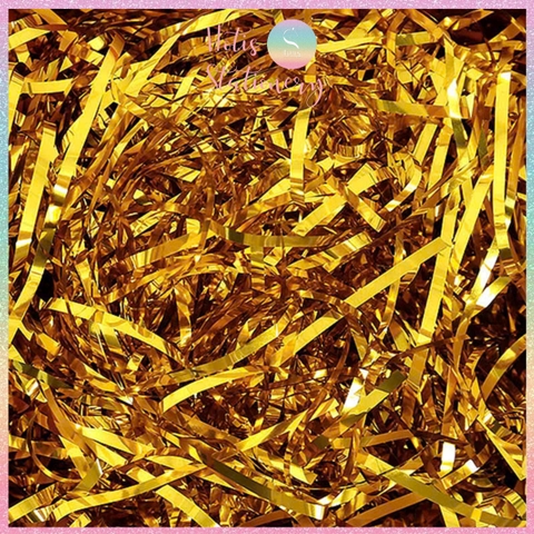 [HOTIS] Giấy rơm bóng sợi 3mm óng ánh trang trí, lót hộp quà, giỏ quà tặng sang trọng cao cấp